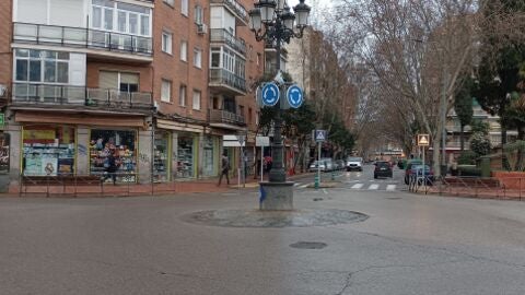 Inicio de la calle Torrelaguna de Alcal&aacute; de Henares