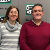 Marisa Mingot, concejal de Educación de La Vila, y Javier Fernández, director del IES Marcos Zaragoza