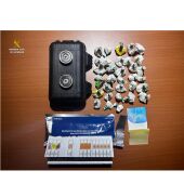 Material incautado por la Guardia Civil