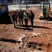 Paralizan las obras del tanque de tormentas de Sant Blai de Burriana por el hallazgo de restos arqueológicos Paralizan las obras del tanque de tormentas de Sant Blai de Burriana por el hallazgo de restos arqueológicos