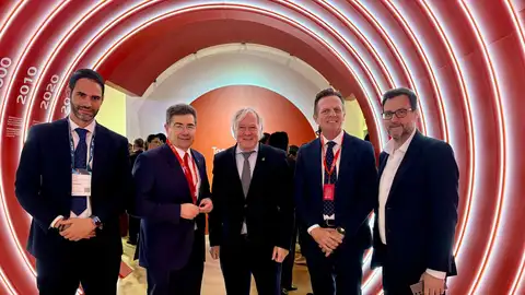 El conseller de Turismo del Consell de Mallorca, José Marcial Rodríguez, y el director de Turismo para la Demanda y la Hospitalidad, Marco Táboas, durante su participación en el Mobile World Congress El conseller de Turismo del Consell de Mallorca, José Marcial Rodríguez, y el director de Turismo para la Demanda y la Hospitalidad, Marco Táboas, durante su participación en el Mobile World Congress