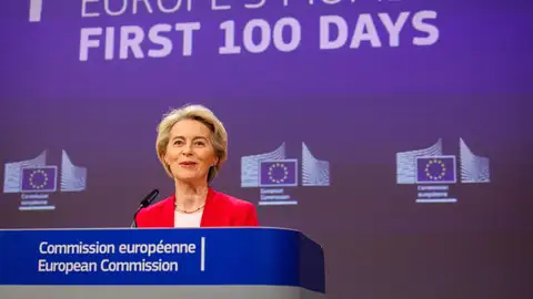 La presidenta de la Comisión Europea, Ursula von der Leyen. La presidenta de la Comisión Europea, Ursula von der Leyen.