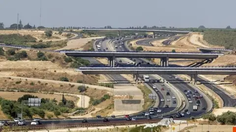 Viaductos de la SE-40 sobre la A-49 Viaductos de la SE-40 sobre la A-49