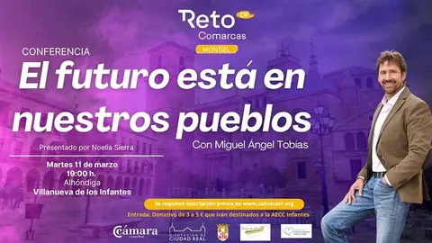 Miguel Ángel Tobías ofrecerá la conferencia "El Futuro Está En Nuestros Pueblos" Miguel Ángel Tobías ofrecerá la conferencia "El Futuro Está En Nuestros Pueblos"
