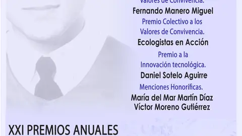 La Fundación Rodolfo Benito Samaniego entrega esta tarde en el Paraninfo de la Universidad de Alcalá sus XXI Premios Anuales Cartel de la XXI entrega de los Premios Anuales de la Fundación Rodolfo Benito Samaniego