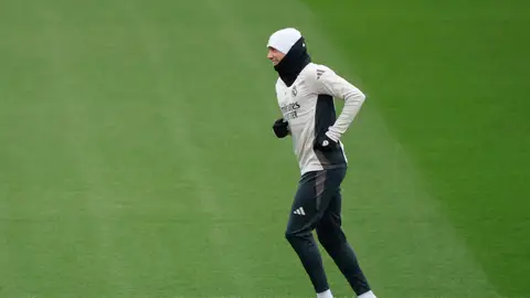 Fede Valverde en un entrenamiento Fede Valverde en un entrenamiento