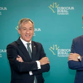 El presidente de Eurocaja Rural, Javier López Martín, y el director general de la entidad, Víctor Manuel Martín El presidente de Eurocaja Rural, Javier López Martín, y el director general de la entidad, Víctor Manuel Martín