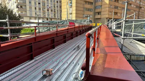 La pasarela del Isuela en Huesca estará lista en abril La pasarela del Isuela en Huesca estará lista en abril