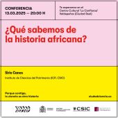 Conferencia "¿Qué sabemos de la historia de africana?"