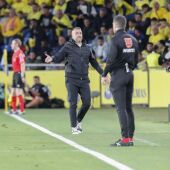 Diego Martínez durante un partido de Las Palmas 