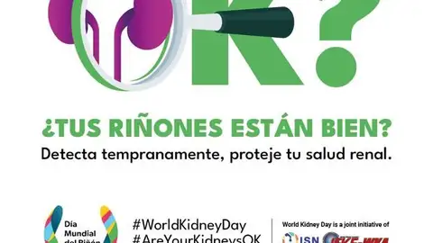 Lema del Día Mundial del Riñon 2025 Lema del Día Mundial del Riñon 2025