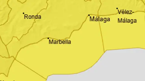 Aviso amarillo Marbella jueves 13 marzo 2025 Aviso amarillo Marbella jueves 13 marzo 2025