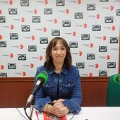 Esther Serrano, en los estudios de Onda Cero Ciudad Real