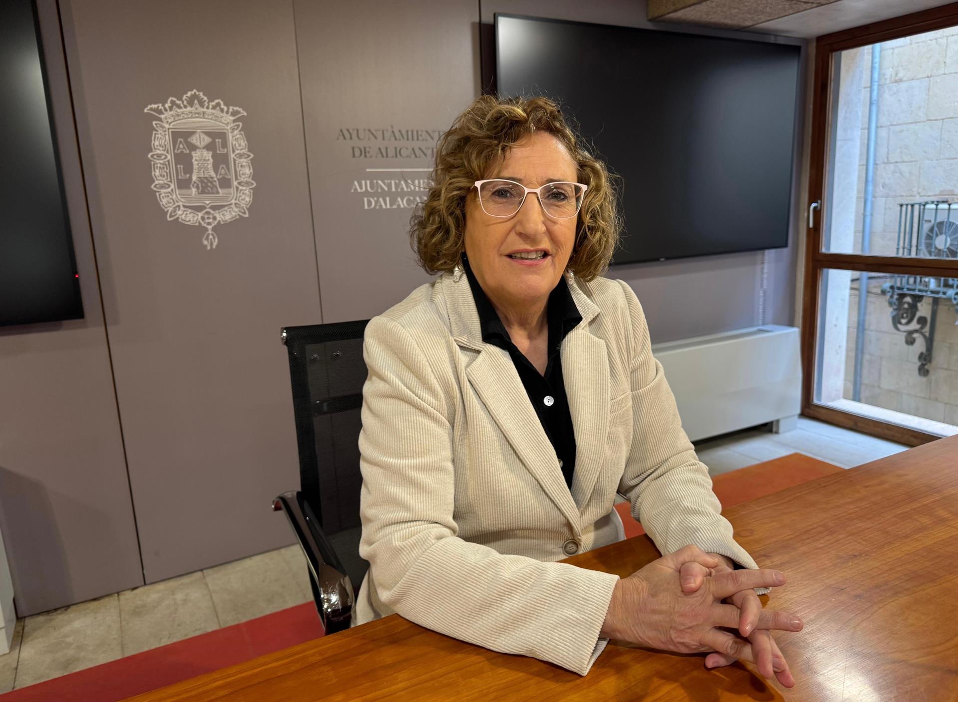 Ana Barceló, portavoz del PSOE en el ayuntamiento de Alicante Ana Barceló, portavoz del PSOE en el ayuntamiento de Alicante