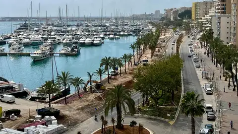 Desarrollo de las obras en el Paseo Marítimo de Palma Desarrollo de las obras en el Paseo Marítimo de Palma