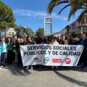 Concentración frente a la Ciudad de Matrimonios
