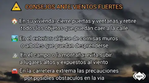 Consejos ante fuertes vientos Consejos ante fuertes vientos