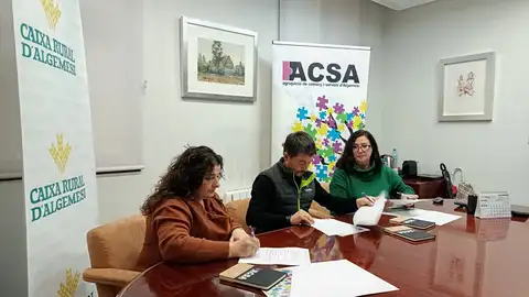 Firma del acuerdo entre ACSA, Vimel Energy y Caixa Rural d'Algemesí Firma del acuerdo entre ACSA, Vimel Energy y Caixa Rural d'Algemesí