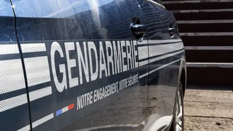 Imagen de archivo de un vehículo de la Gendarmería de Francia Imagen de archivo de un vehículo de la Gendarmería de Francia