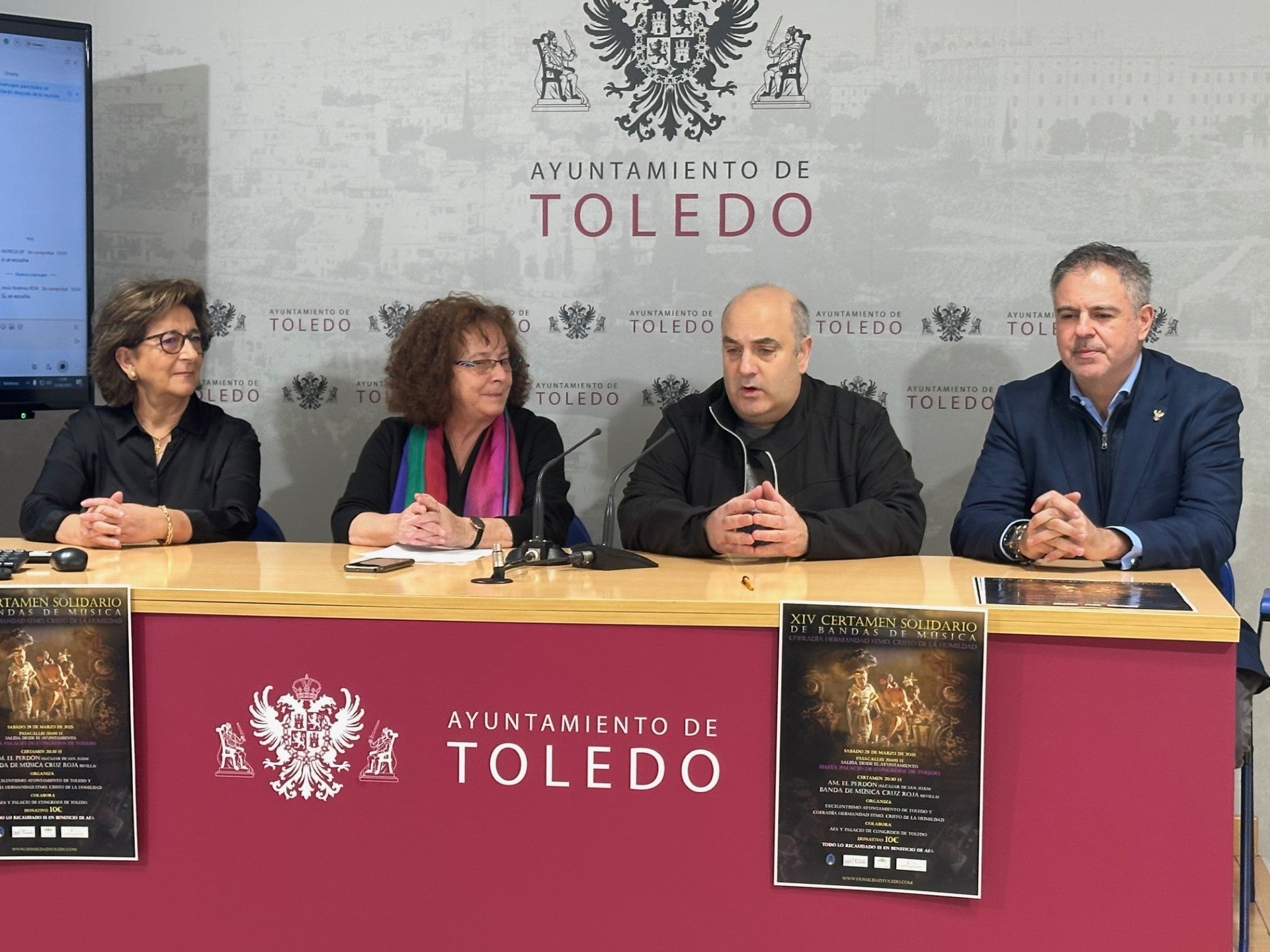 Presentan el XIV Certamen Solidario de Bandas en Toledo Presentan el XIV Certamen Solidario de Bandas en Toledo