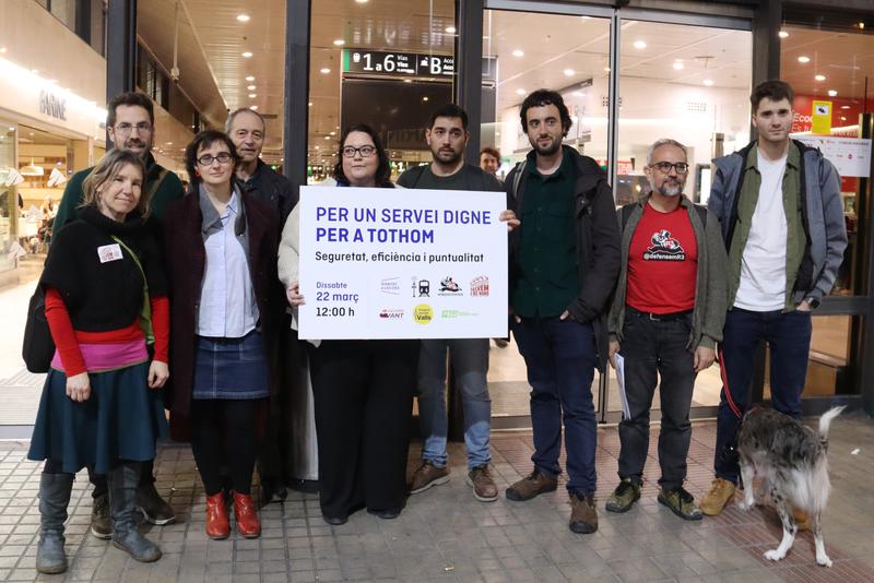 Els usuaris de Rodalies diuen prou: Demà, manifestació Els usuaris de Rodalies diuen prou: Demà, manifestació