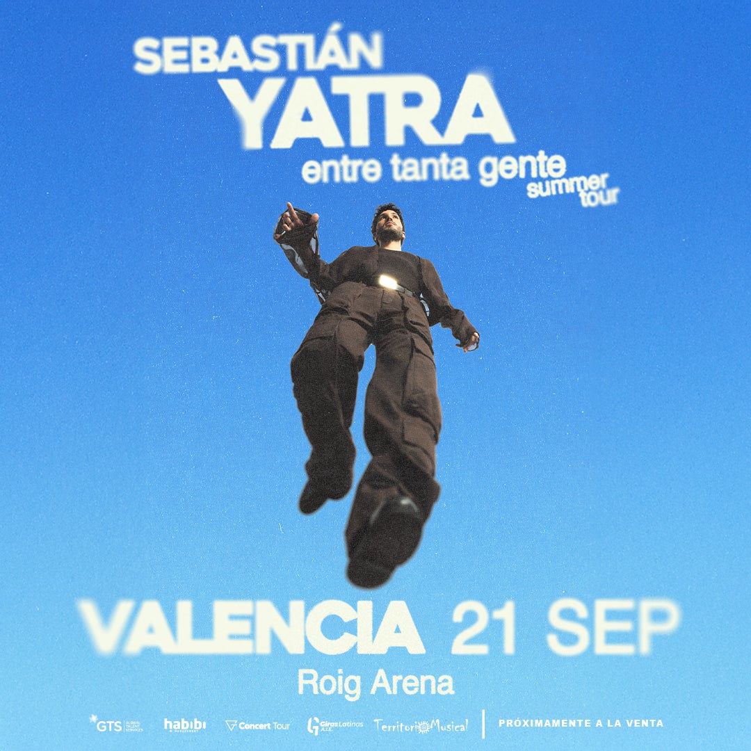 Sebastián Yatra actuará en el Roig Arena el 21 de septiembre dentro de su gira “Entre tanta gente Summer Tour” Sebastián Yatra actuará en el Roig Arena el 21 de septiembre dentro de su gira “Entre tanta gente Summer Tour”