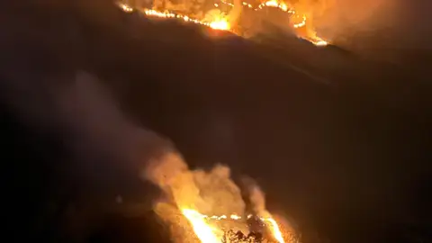 Incendio forestales en Bustriguado, Valdáliga Incendio forestales en Bustriguado, Valdáliga
