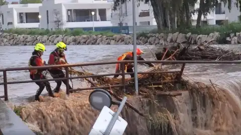 Desbordamiento río Guadaiza Desbordamiento río Guadaiza