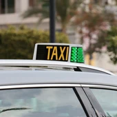 Imagen de archivo de un taxi Imagen de archivo de un taxi