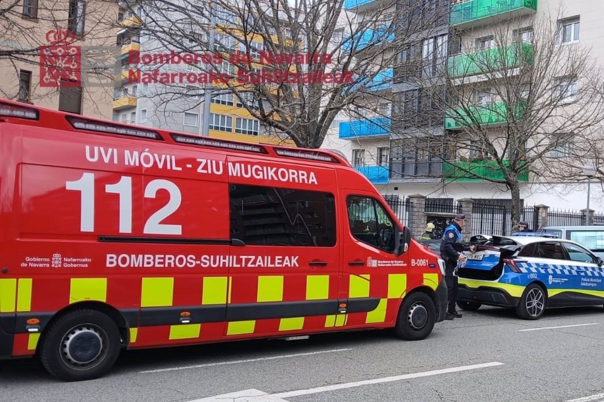Un hombre fallece al caer de un balcón en Pamplona Un hombre fallece al caer de un balcón en Pamplona