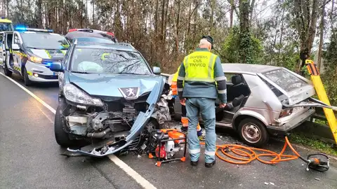 Fallece un hombre en la N632 en Villaviciosa Fallece un hombre en la N632 en Villaviciosa