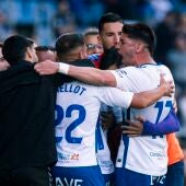 Celebración de un gol del Tenerife