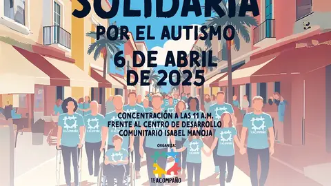A la venta los dorsales solidarios para caminar por el autismo en Torremolinos TEA