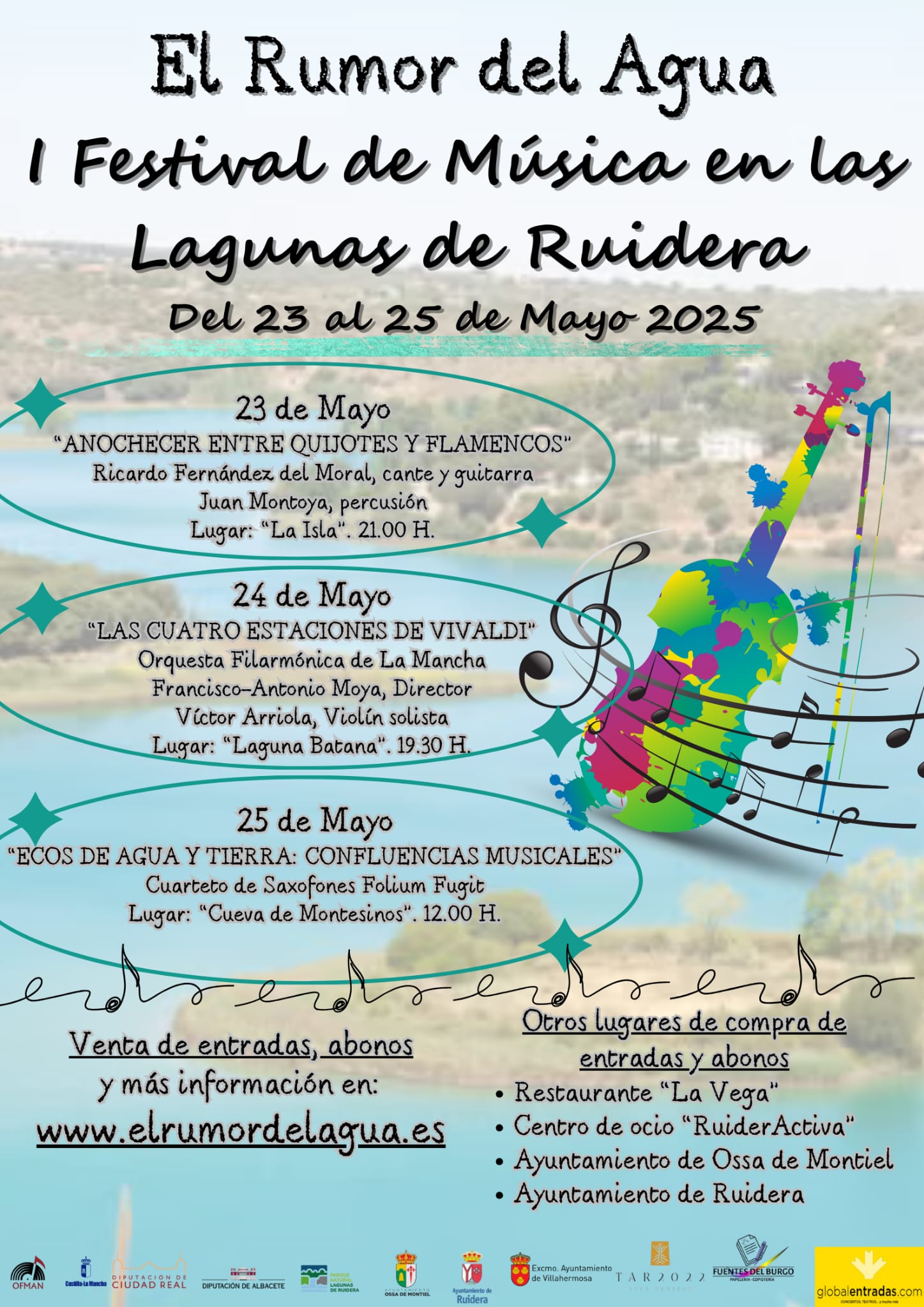 Ruidera acogerá en mayo 'El rumor del agua' Ruidera acogerá en mayo 'El rumor del agua'