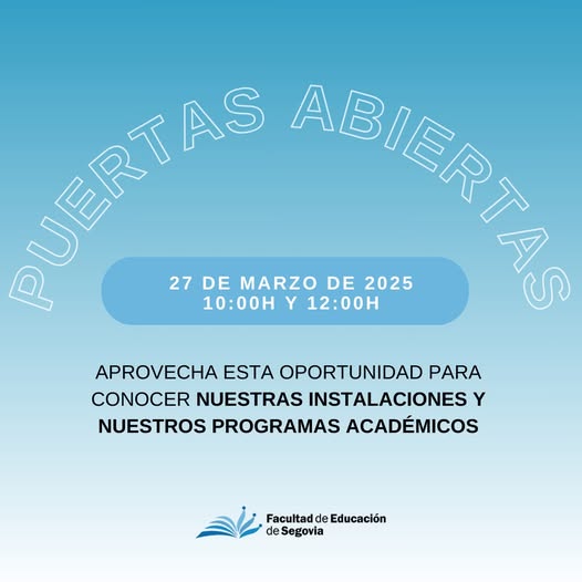 El campus segoviano de la UVa espera mañana a unos 600 alumnos en una jornada de puertas abiertas El campus segoviano de la UVa espera mañana a unos 600 alumnos en una jornada de puertas abiertas