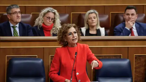 Imagen de la vicepresidenta primera y ministra de Hacienda, María Jesús Montero. Imagen de la vicepresidenta primera y ministra de Hacienda, María Jesús Montero.