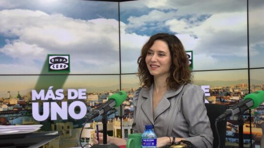 Ayuso, durante su entrevista en Más de uno/ Rocío Marqués