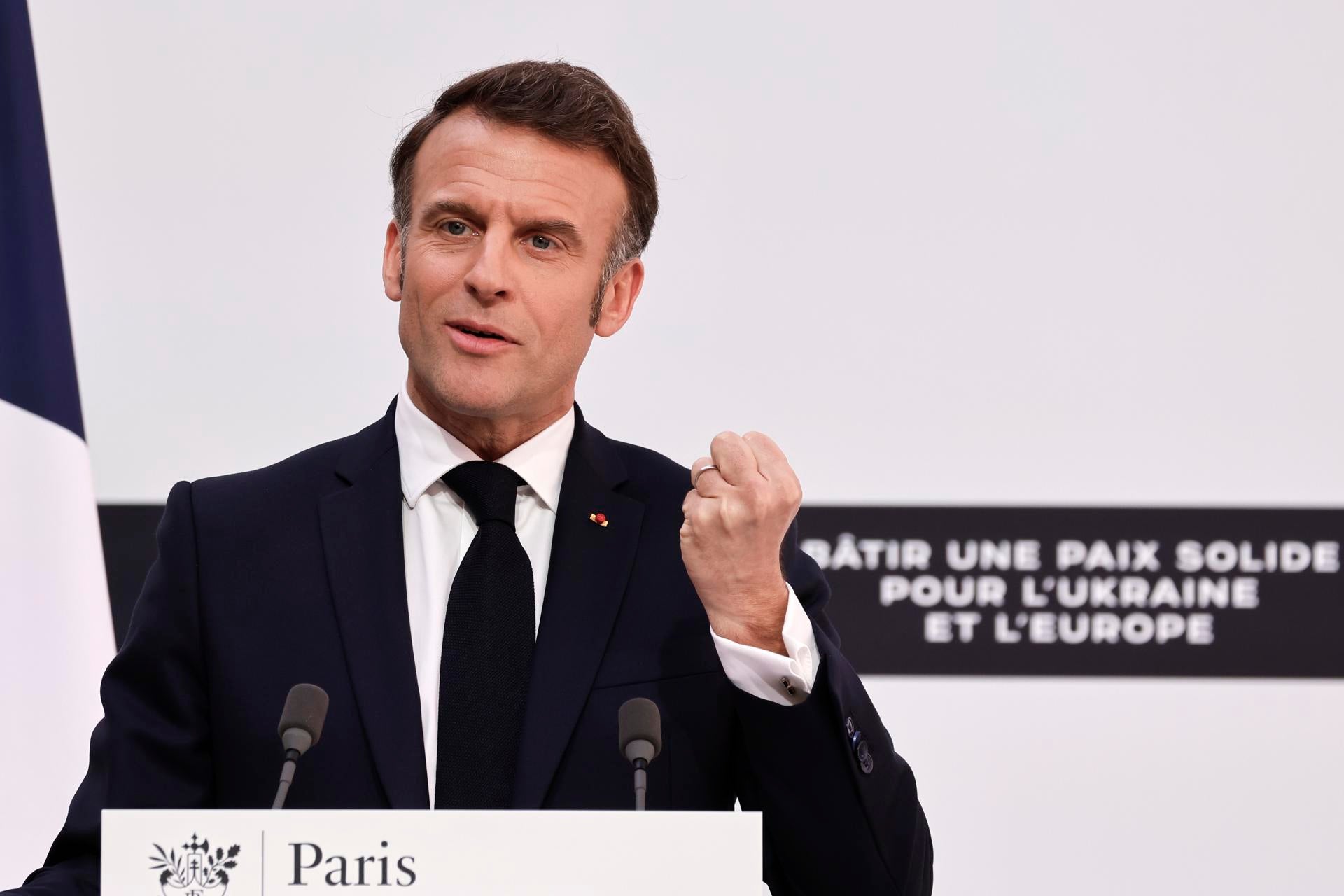 Macron anuncia una misión conjunta con Gran Bretaña para evaluar la posibilidad de establecer tropas de paz en Ucrania Macron anuncia una misión conjunta con Gran Bretaña para evaluar la posibilidad de establecer tropas de paz en Ucrania