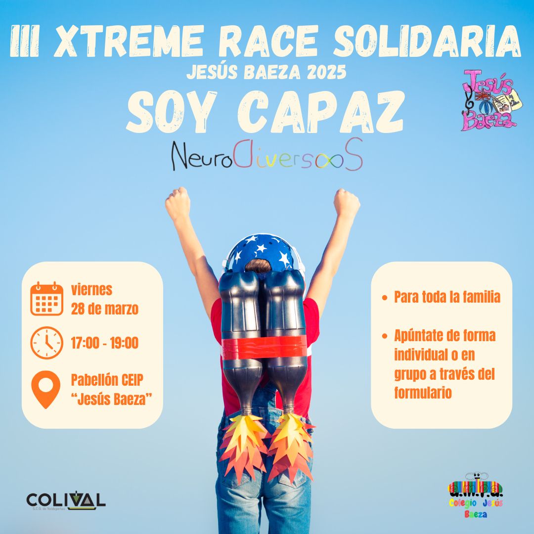 III Xtreme Race Solidaria del Colegio Jesús Baeza de Valdepeñas III Xtreme Race Solidaria del Colegio Jesús Baeza de Valdepeñas