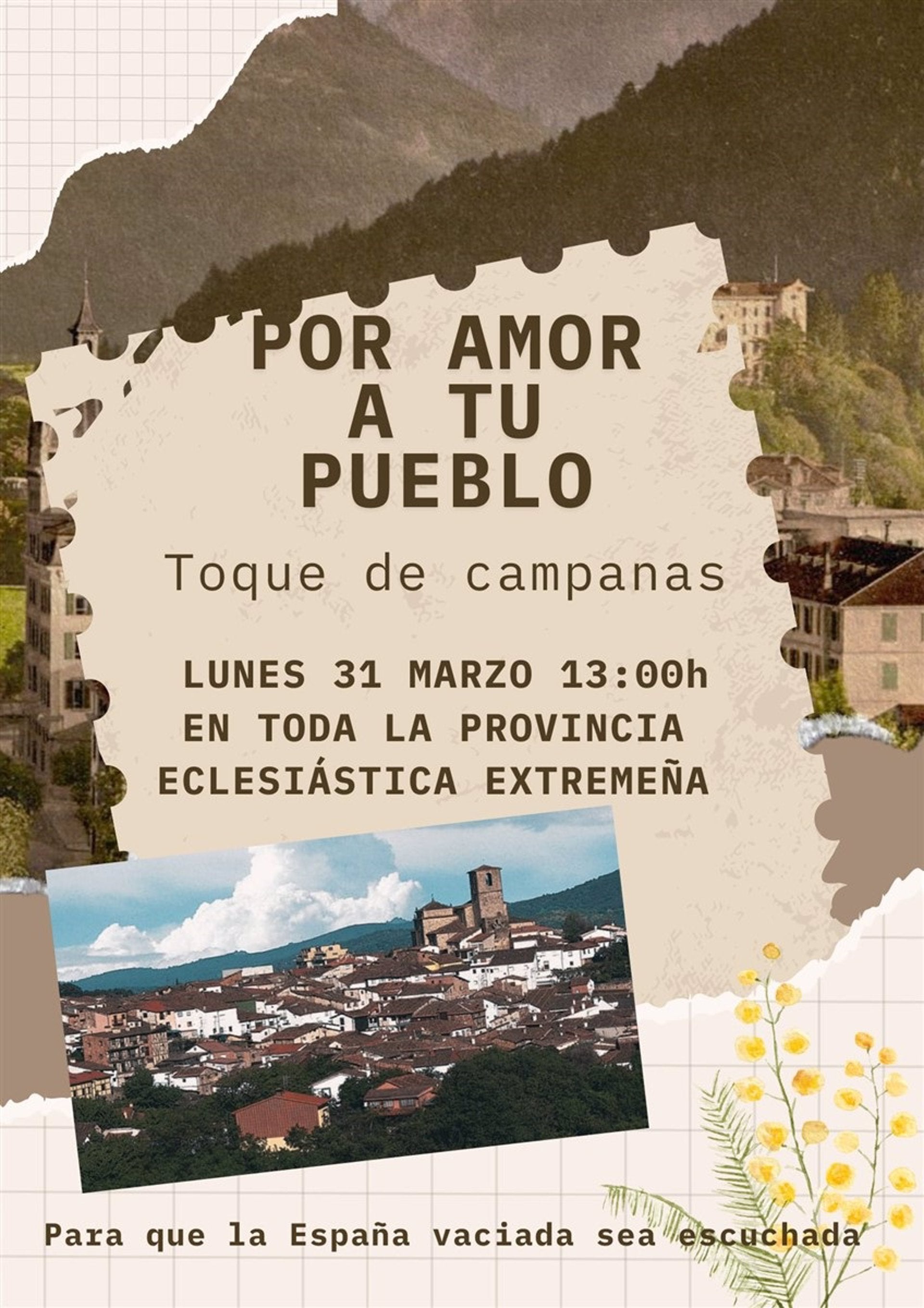 Las iglesias extremeñas repicarán sus campanas para expresar su preocupación por la 'Extremadura vaciada' Las iglesias extremeñas repicarán sus campanas para expresar su preocupación por la 'Extremadura vaciada'