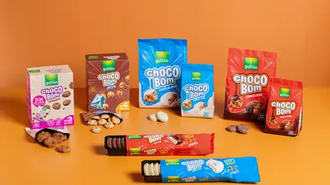Galletas Gullón aumenta la familia ChocoBom con el lanzamiento de las Cacao Chips Sin Gluten y las Mini Cookies .