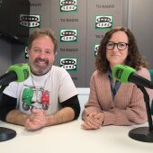 José Luis Quero, director del Banco de Germoplasma y Anabel Cámara