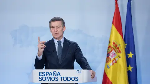 Alberto Núñez Feijóo en una rueda de prensa el pasado 27 de diciembre Alberto Núñez Feijóo en una rueda de prensa el pasado 27 de diciembre