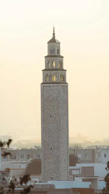 El minarete de la Mezquita