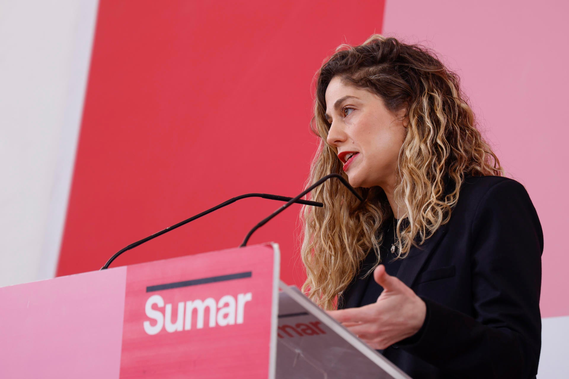 Sumar elige a Lara Hernández y Carlos Martín como nuevos líderes tras conseguir el 93% de apoyos Sumar elige a Lara Hernández y Carlos Martín como nuevos líderes tras conseguir el 93% de apoyos