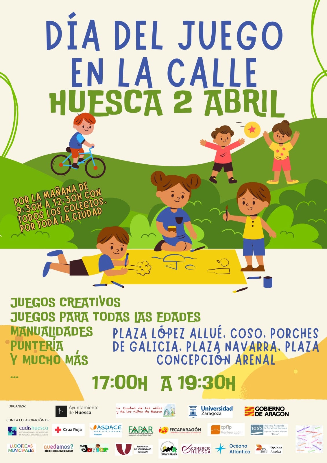 Los niños de Huesca llenarán este miércoles las calles de juegos Los niños de Huesca llenarán este miércoles las calles de juegos