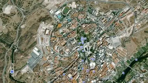 Vista aérea de Plasencia Vista aérea de Plasencia