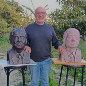 El artista Toni Ferri, en colaboración con el Ayuntamiento de Callosa d’en Sarrià, culmina el busto de Rodolfo Llopis que recordará al político español en el instituto que lleva su nombre