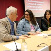 Fàtima Ofkir i l'advocada Monica Santiago Fàtima Ofkir i l'advocada Monica Santiago