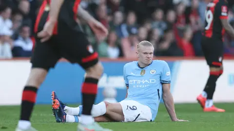 Problemas para el City: Haaland, lesionado en el tobillo Problemas para el City: Haaland, lesionado en el tobillo